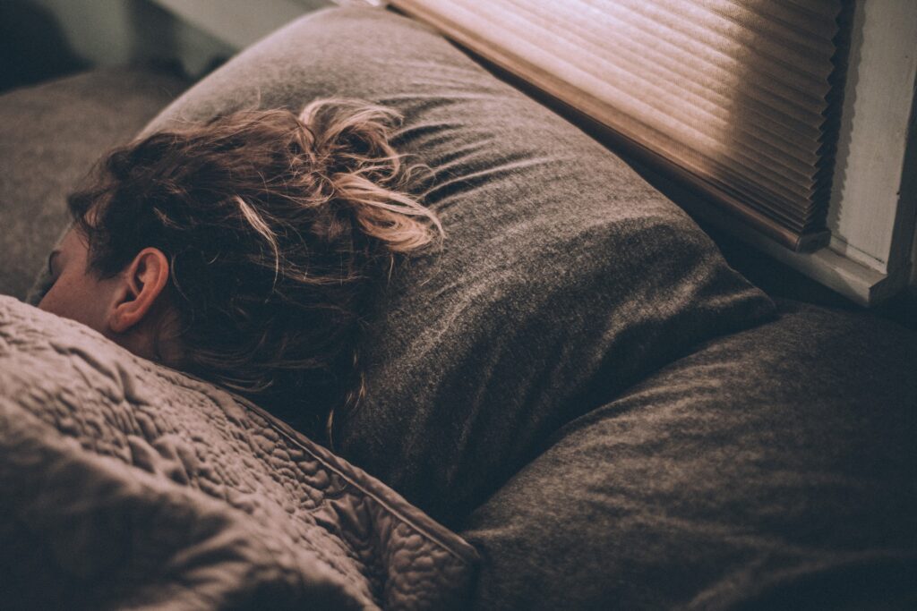 Image of a woman sleeping
